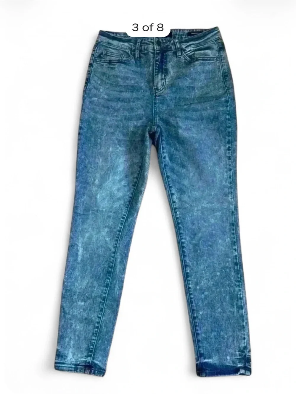 Judy Blue Mid Rise Acid Wash Jeans stretch denim. SZ. 9/29